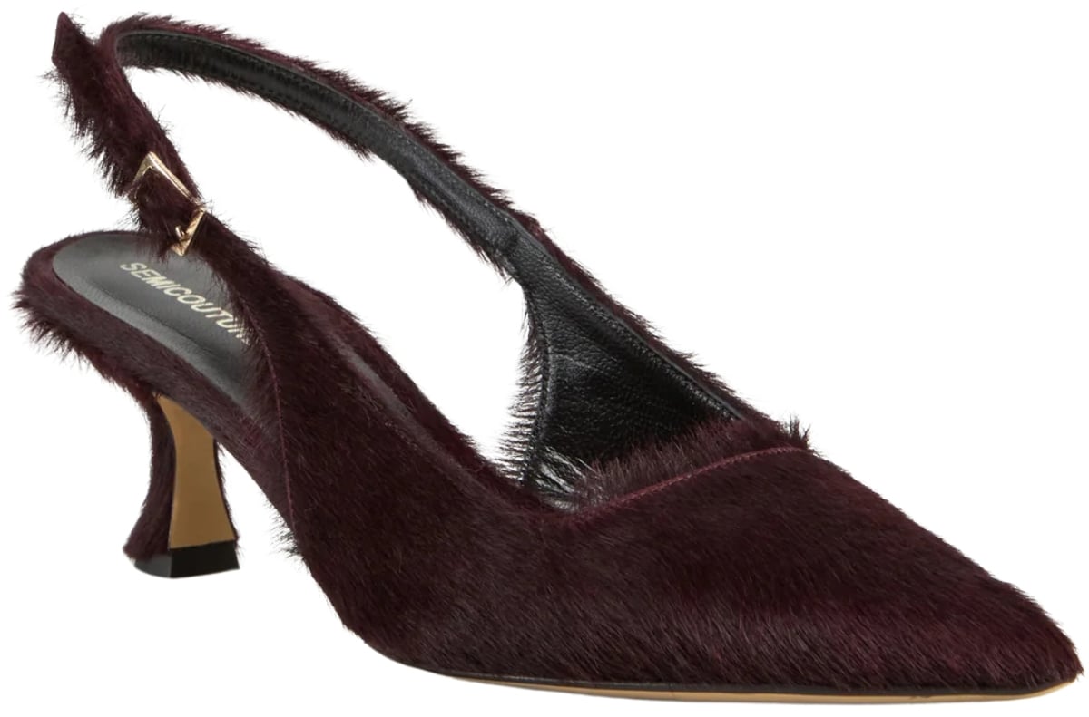 Semicouture With Heel Dark Purple Paars