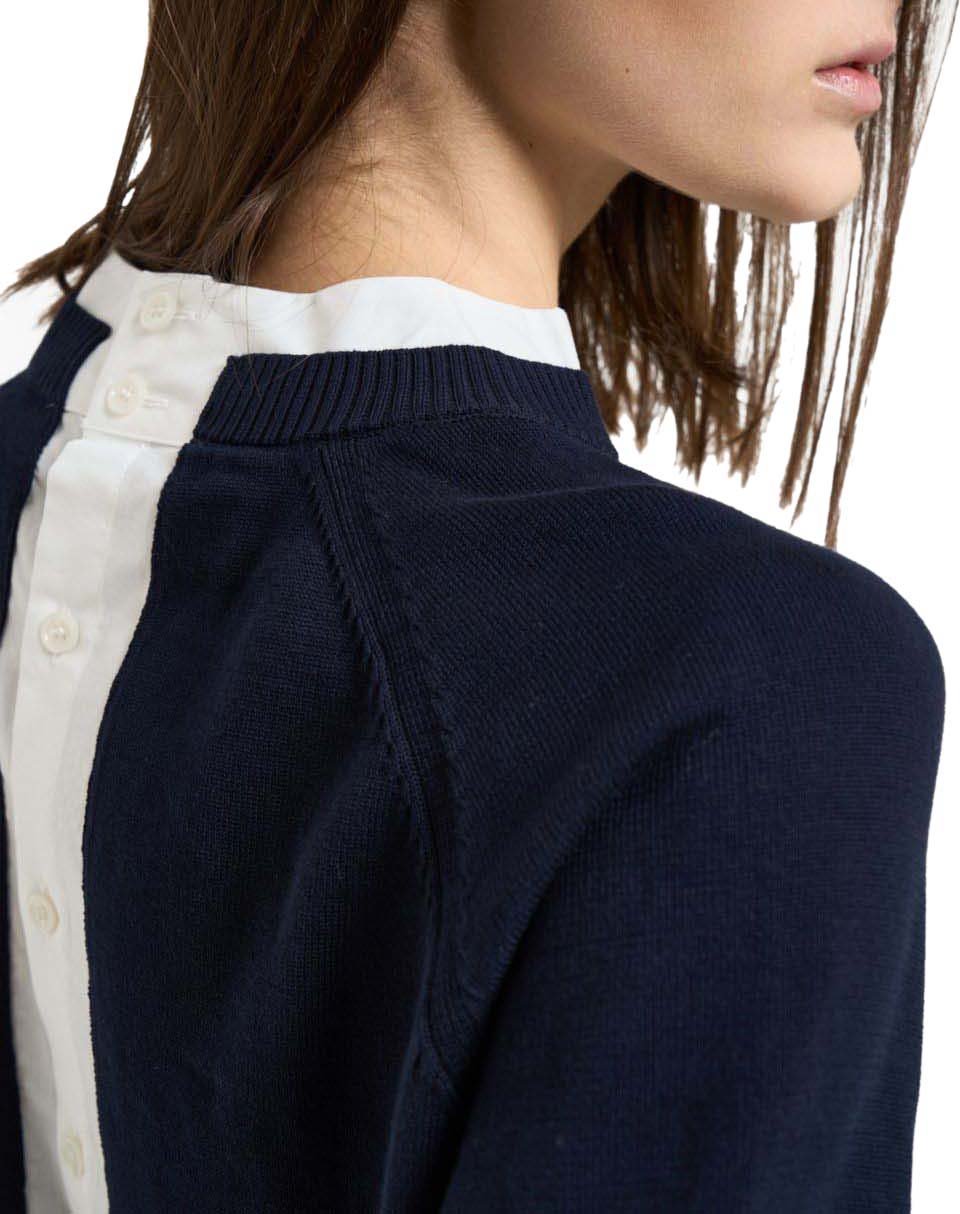 Semicouture Sweaters Blue Blauw