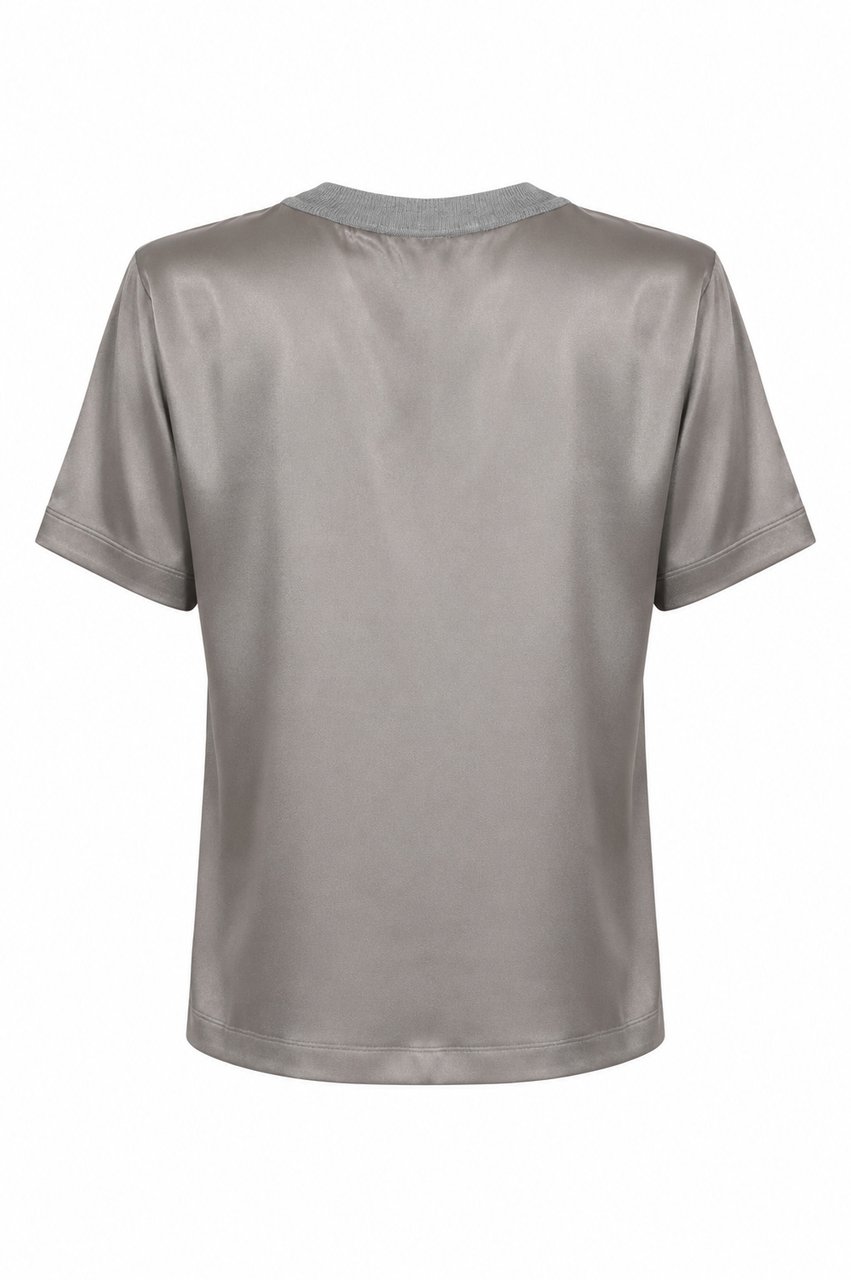 Semicouture T-Shirts And Polos Pearl Grey Lichtgrijs