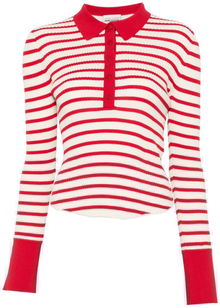 Semicouture T-Shirts And Polos Red Rood