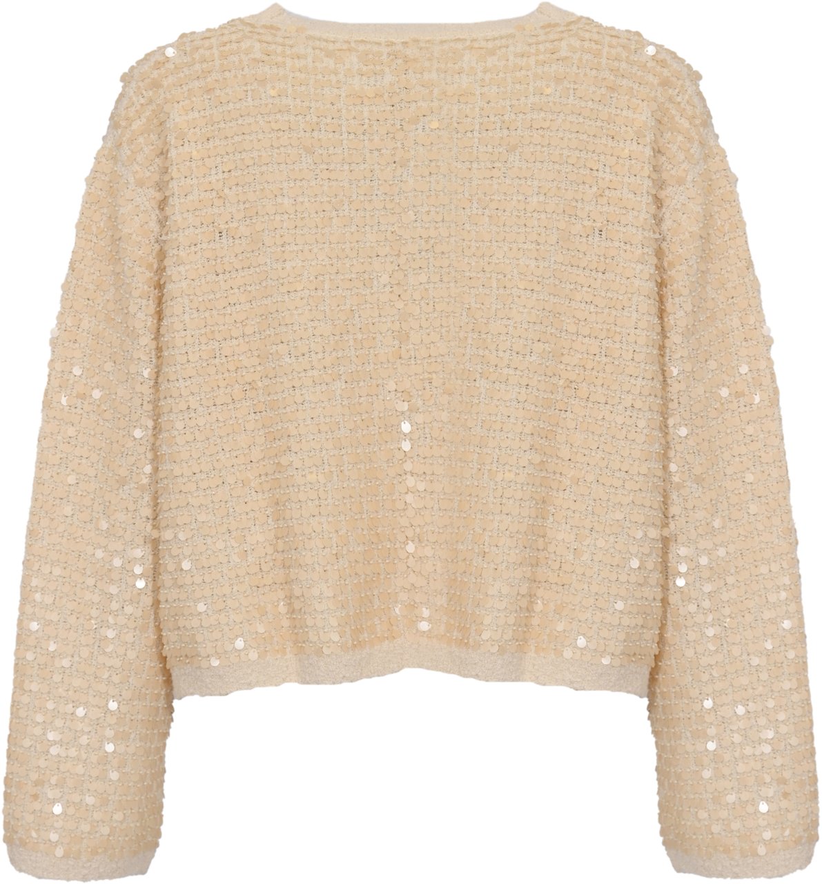 Semicouture Sweaters Pailettes Blan Zilver