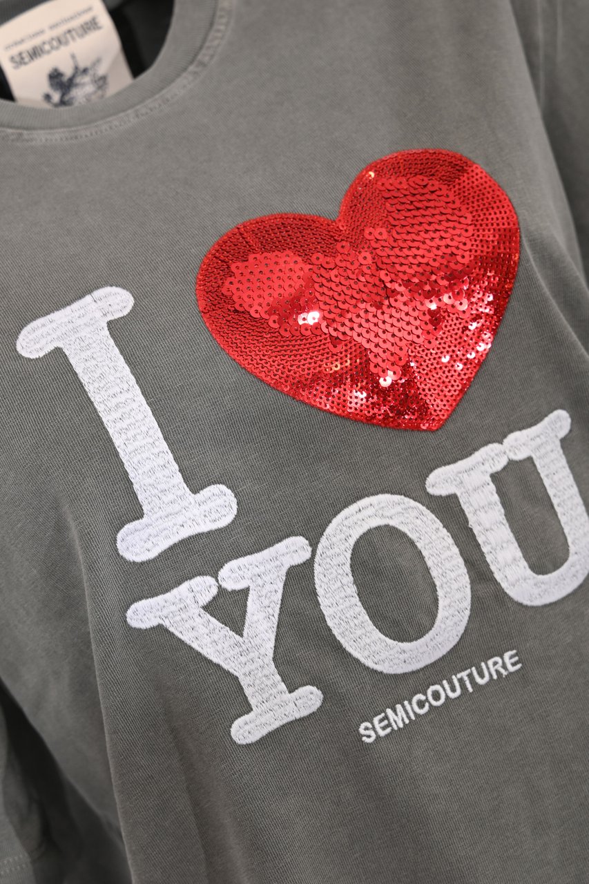 Semicouture T-Shirts And Polos Grey Grijs