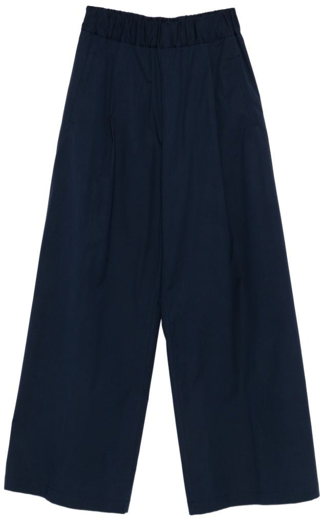 Semicouture Trousers Blue Blauw