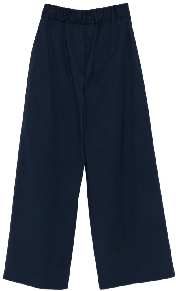 Semicouture Trousers Blue Blauw