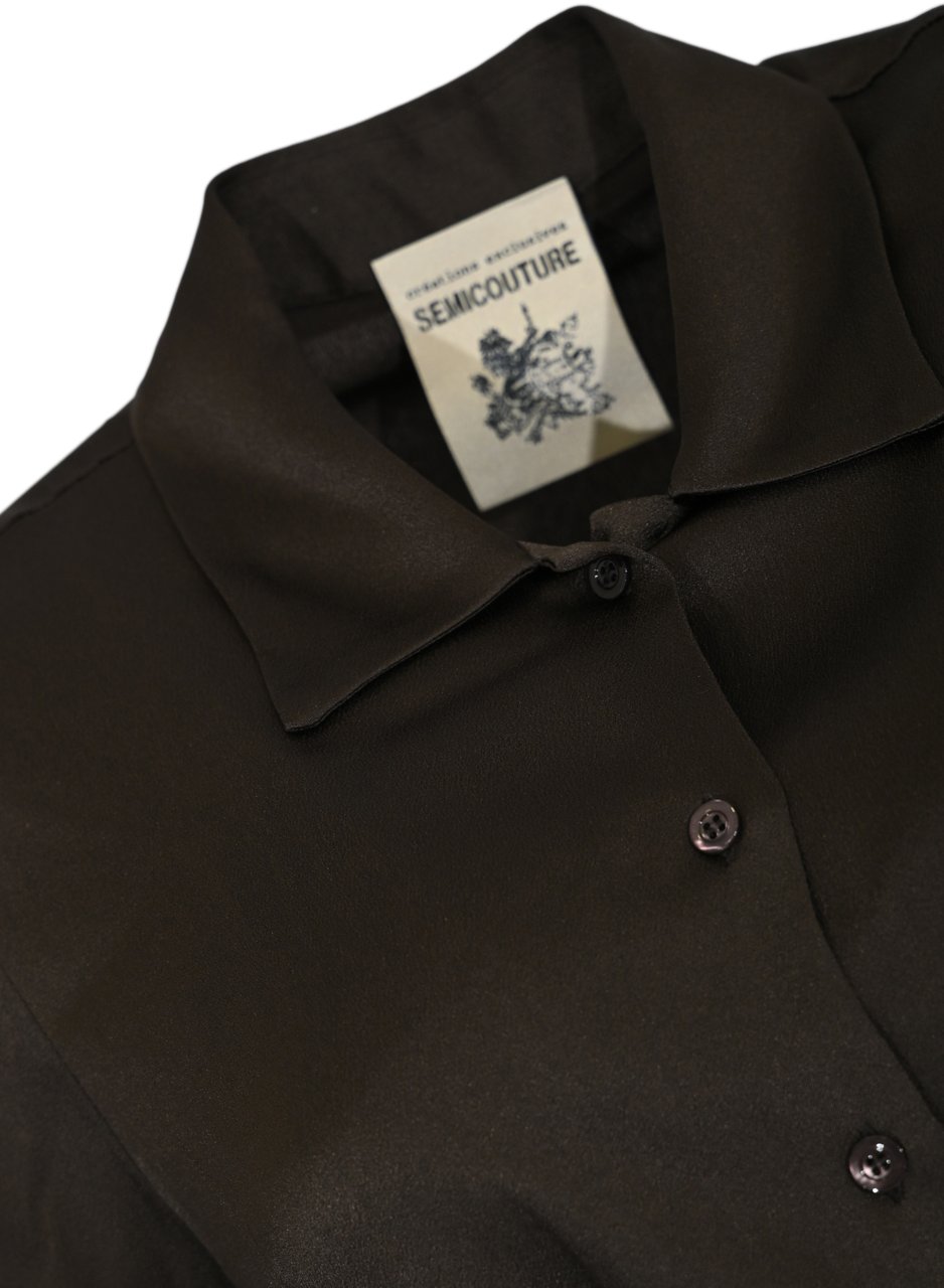 Semicouture Shirts Dark Cacao Bruin