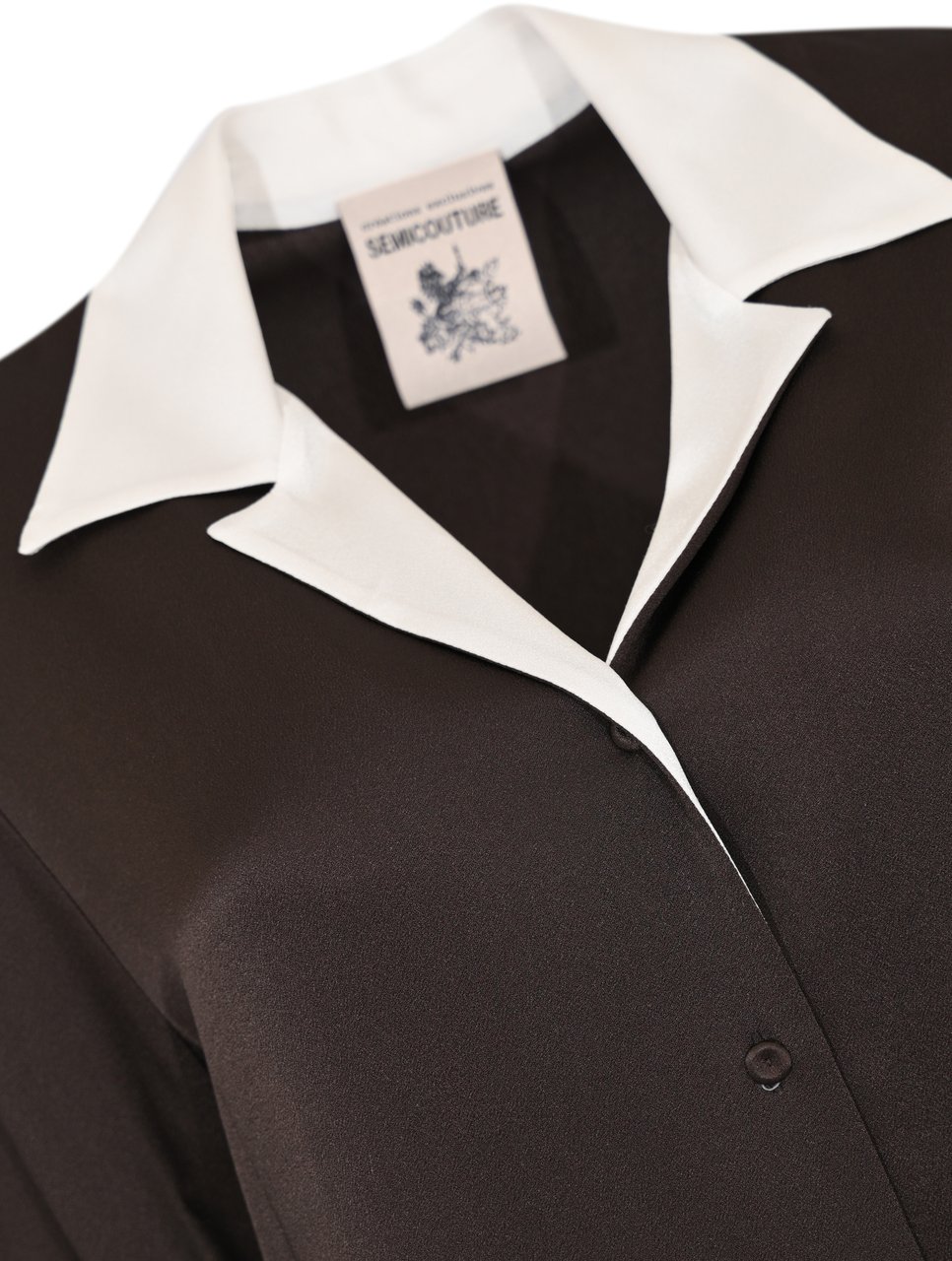 Semicouture Shirts Dark Cacao Bruin