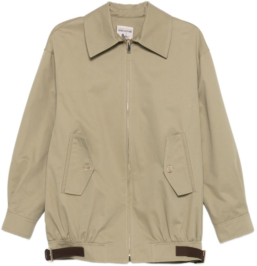 Semicouture Jackets Green Groen