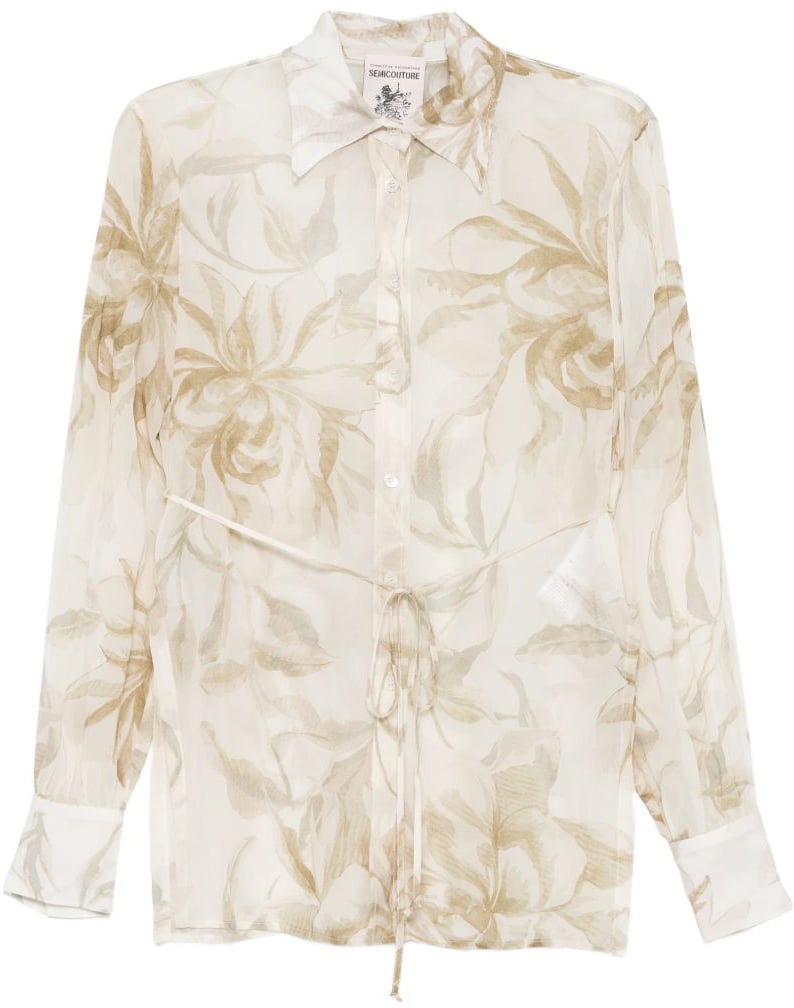 Semicouture Shirts Beige Beige