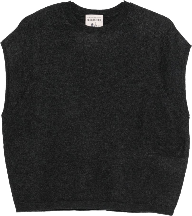 Semicouture Sweaters Grey Donkergrijs
