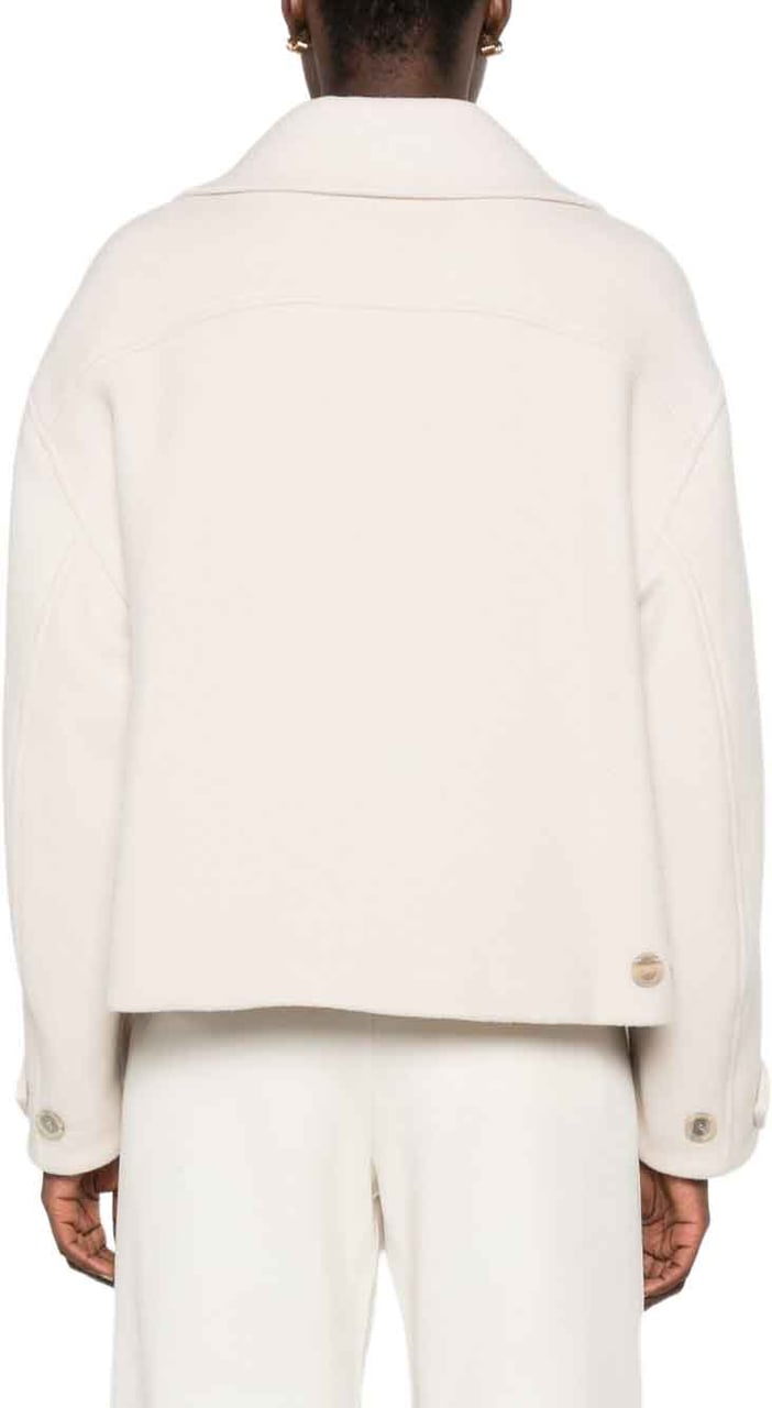 Semicouture Coats Beige Wit