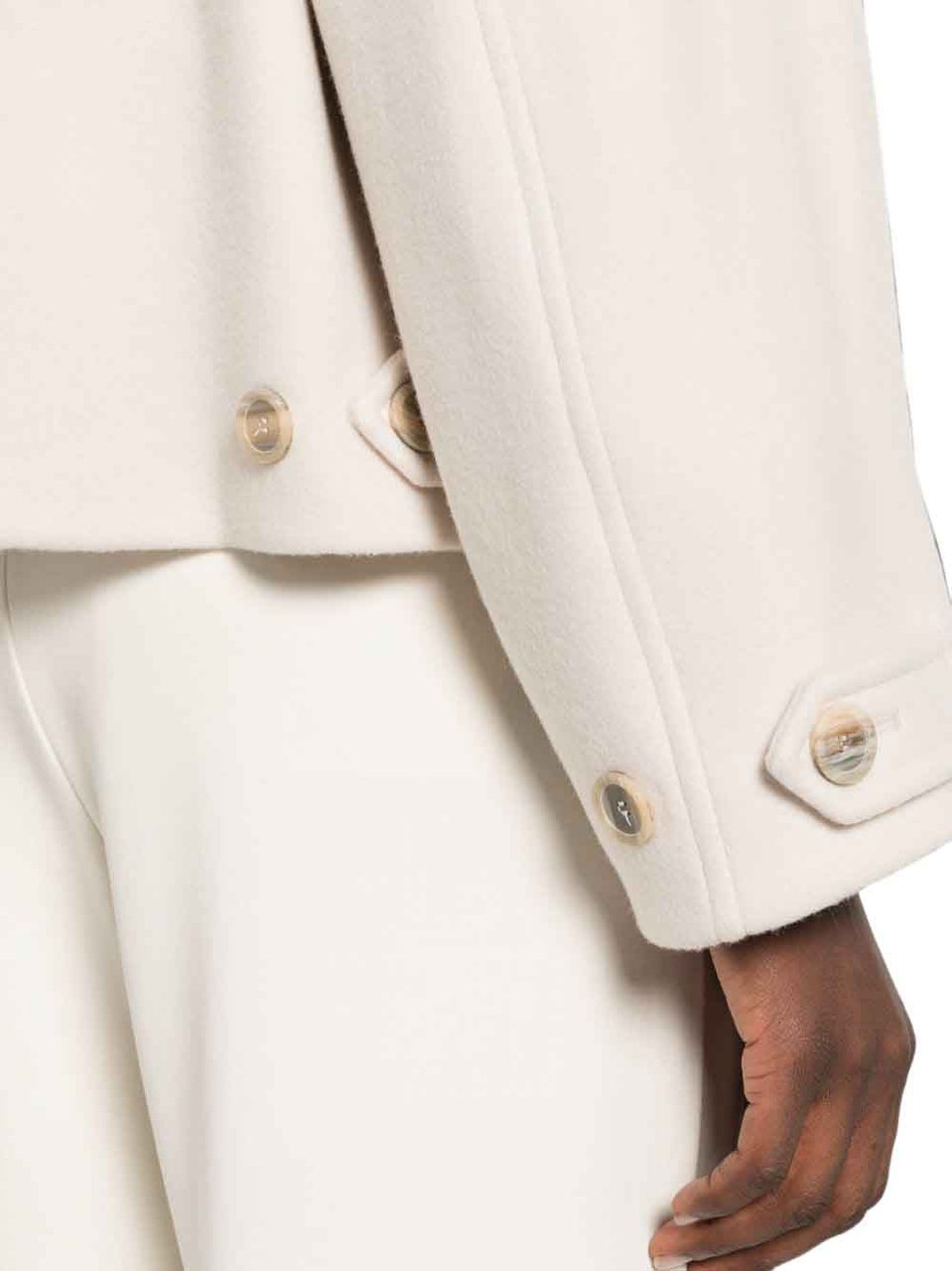 Semicouture Coats Beige Wit