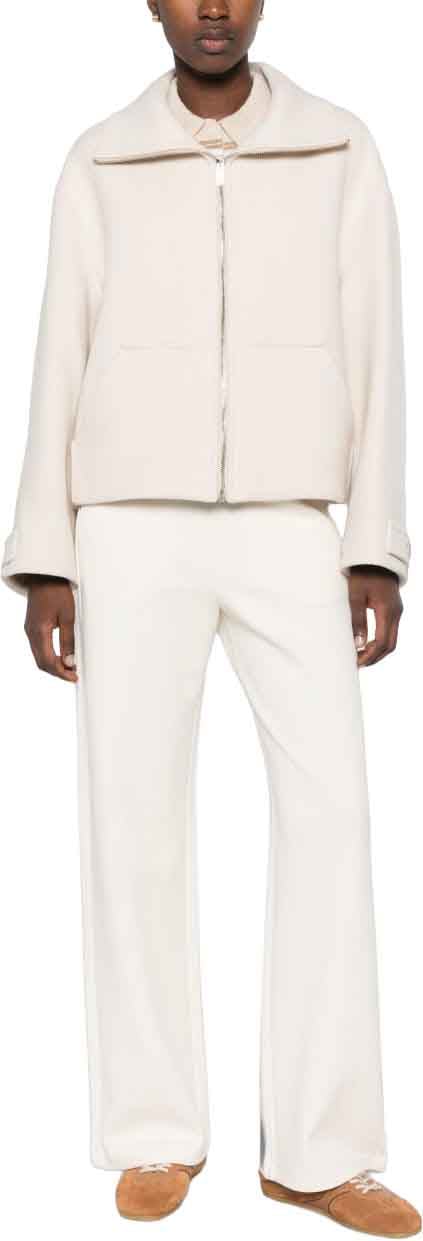 Semicouture Coats Beige Wit
