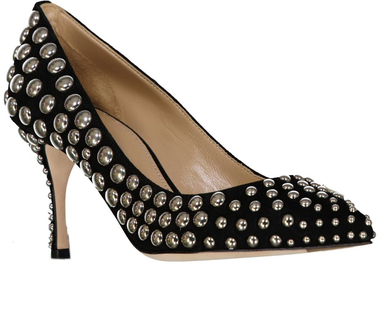 Sergio Rossi Sergio Rossi Godiva 075 Studs Leather Pumps Zwart