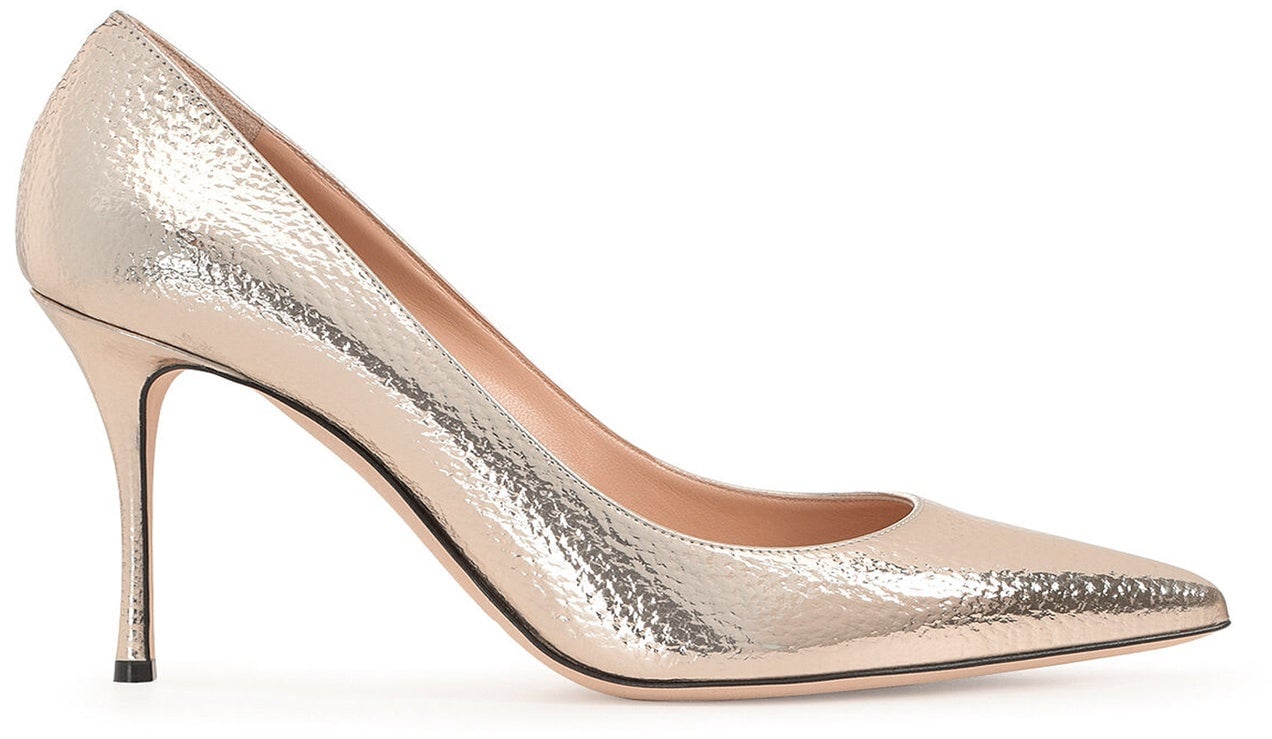Sergio Rossi Sergio Rossi Godiva 090 Crack Mirror Leather Pumps Divers