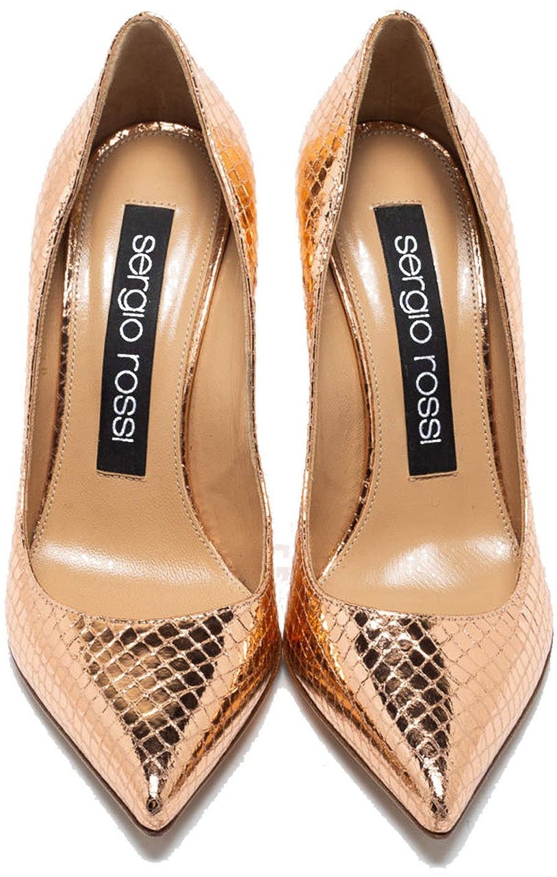 Sergio Rossi Sergio Rossi Godiva 090 Python Effect Pumps Divers