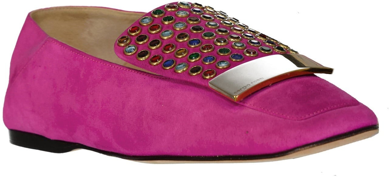 Sergio Rossi Sergio Rossi Leather Loafers Roze