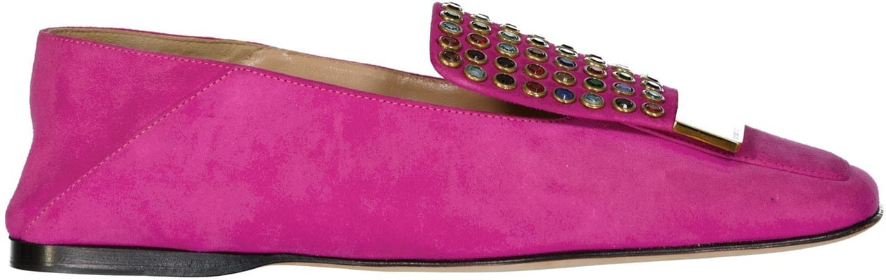Sergio Rossi Sergio Rossi Leather Loafers Roze