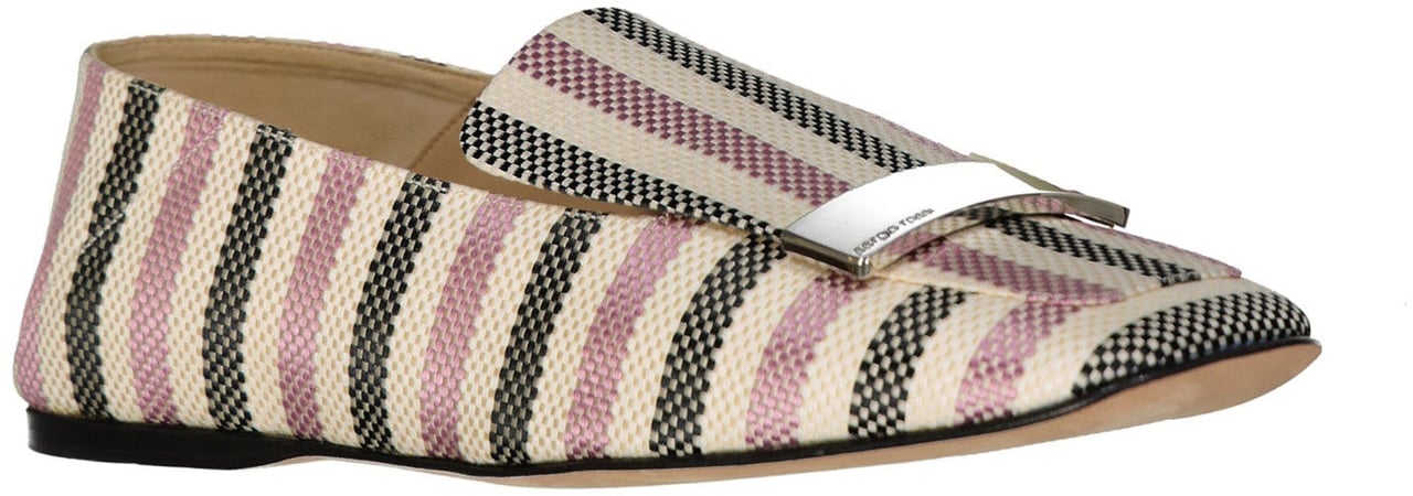Sergio Rossi Sergio Rossi Jacquard Loafers Wit