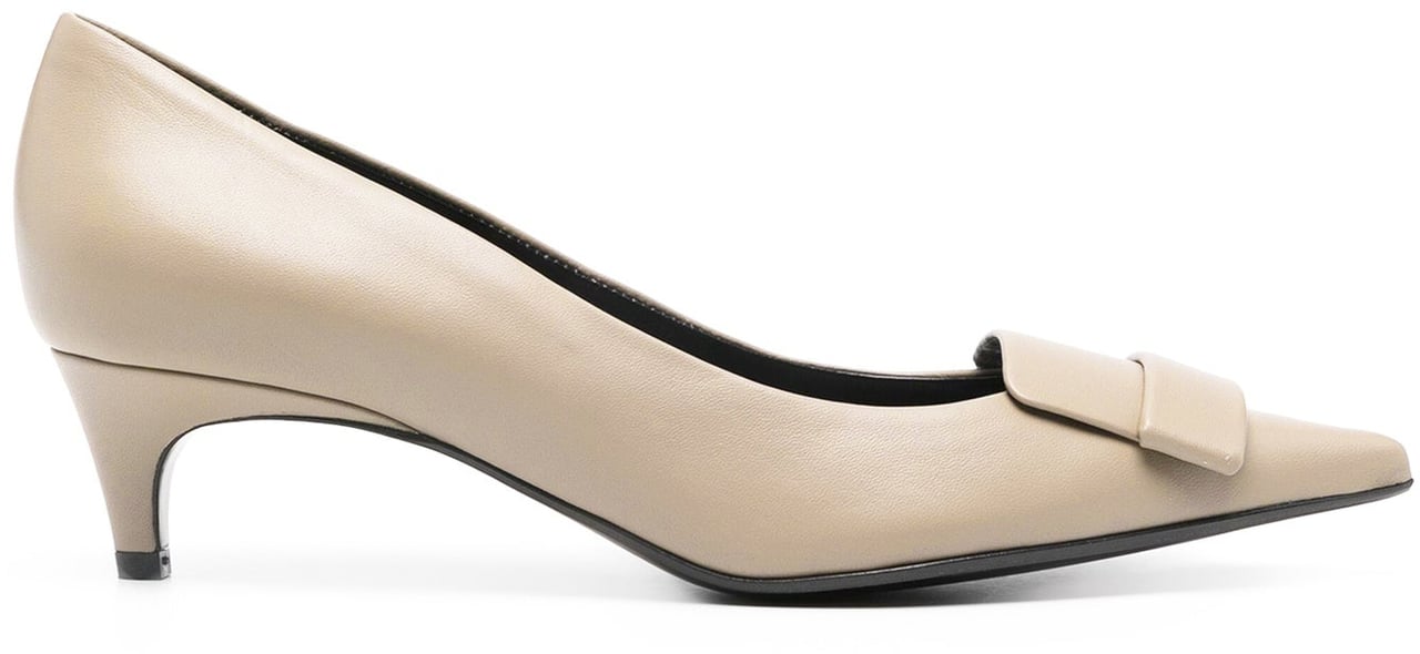 Sergio Rossi Sergio Rossi SR1 Leather Pumps Beige