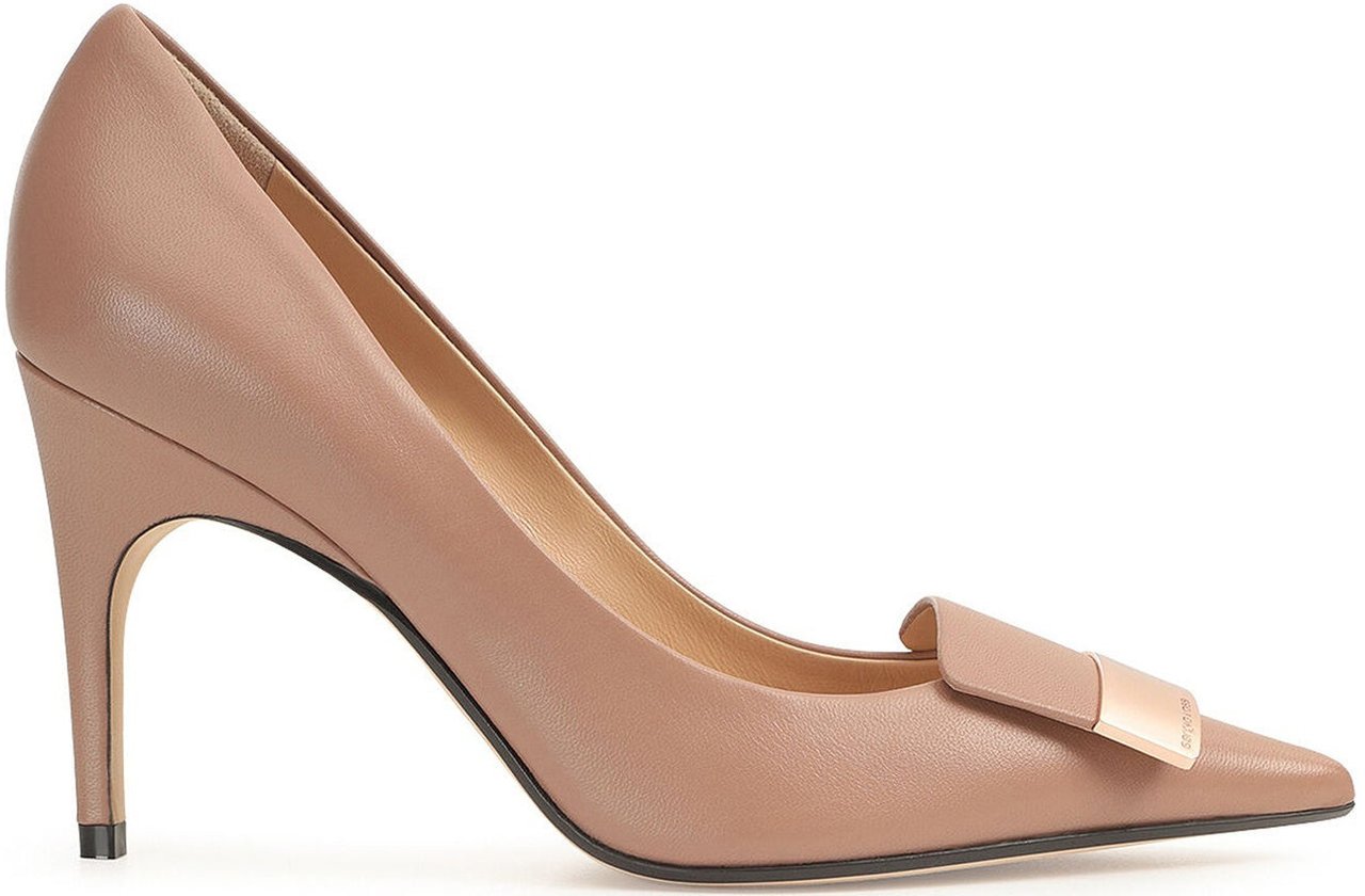 Sergio Rossi Sergio Rossi SR1 090 Leather Pumps Beige