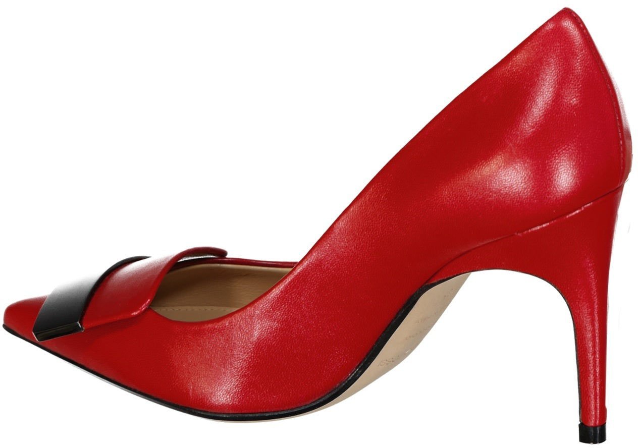Sergio Rossi Sergio Rossi 090 Leather Pumps Rood