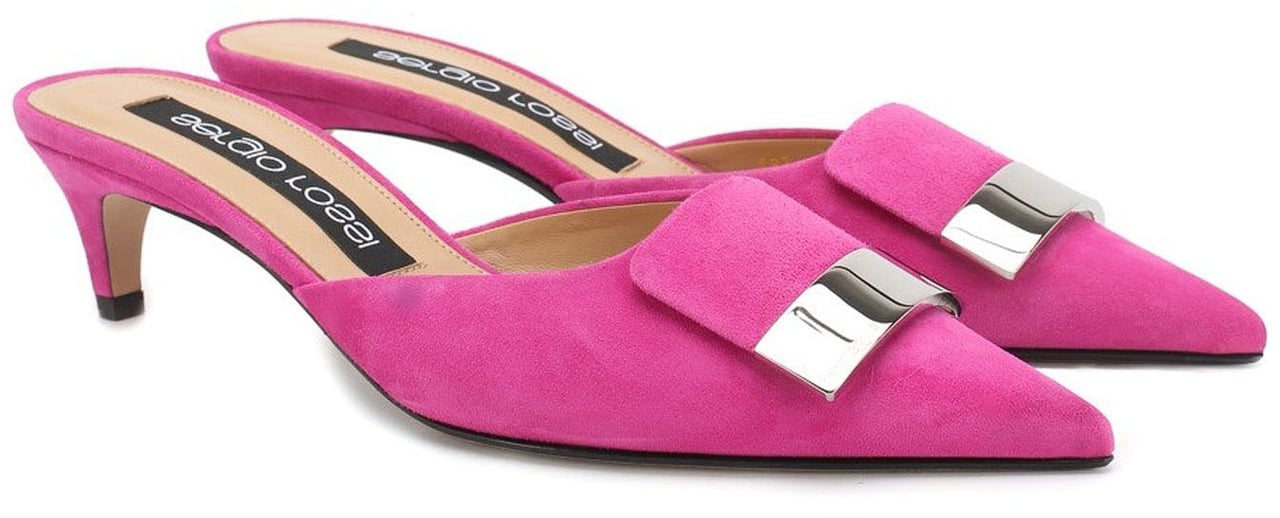 Sergio Rossi Sergio Rossi Leather Mules Roze