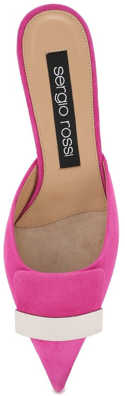 Sergio Rossi Sergio Rossi Leather Mules Roze