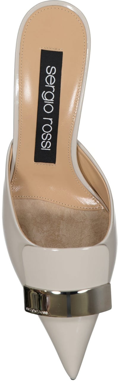Sergio Rossi Sergio Rossi Leather Mules Beige