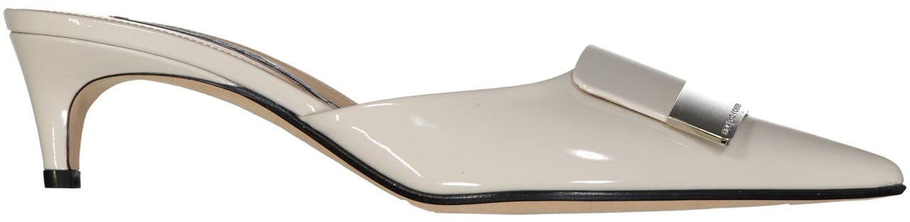 Sergio Rossi Sergio Rossi Leather Mules Beige