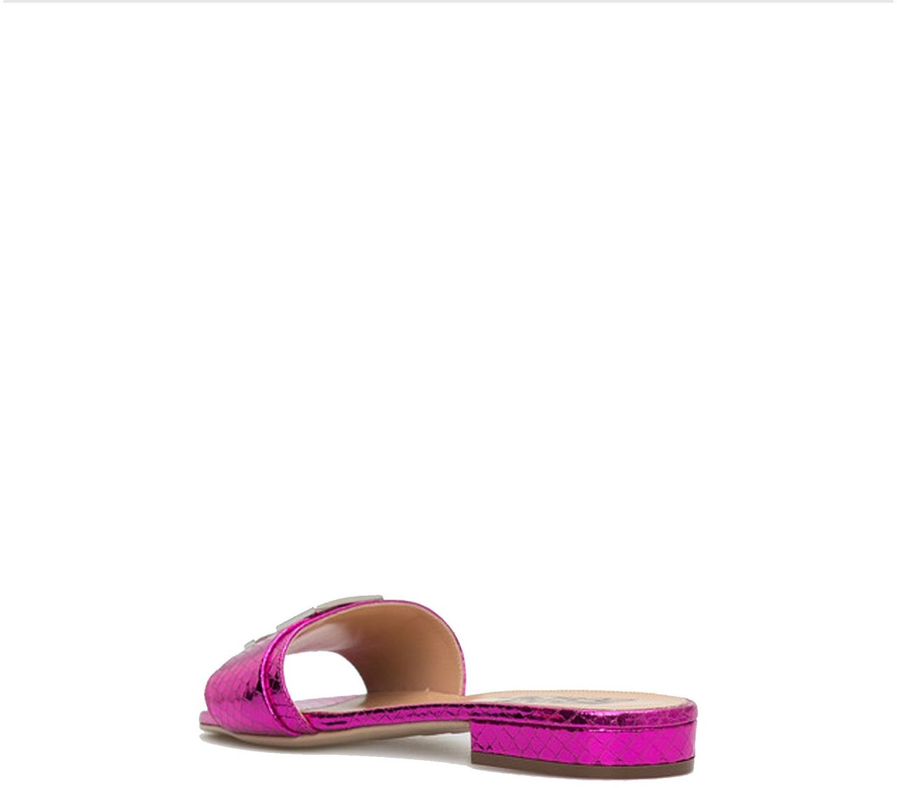 Sergio Rossi Sergio Rossi Leather Flat Sandals Roze