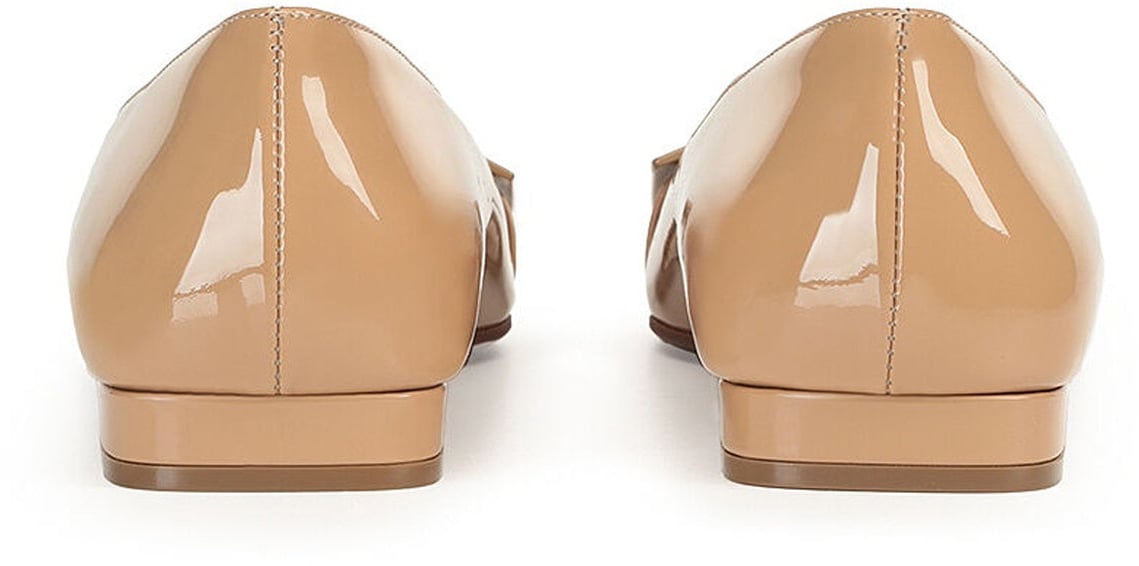 Sergio Rossi Sergio Rossi Leather Ballerina Flats Bruin