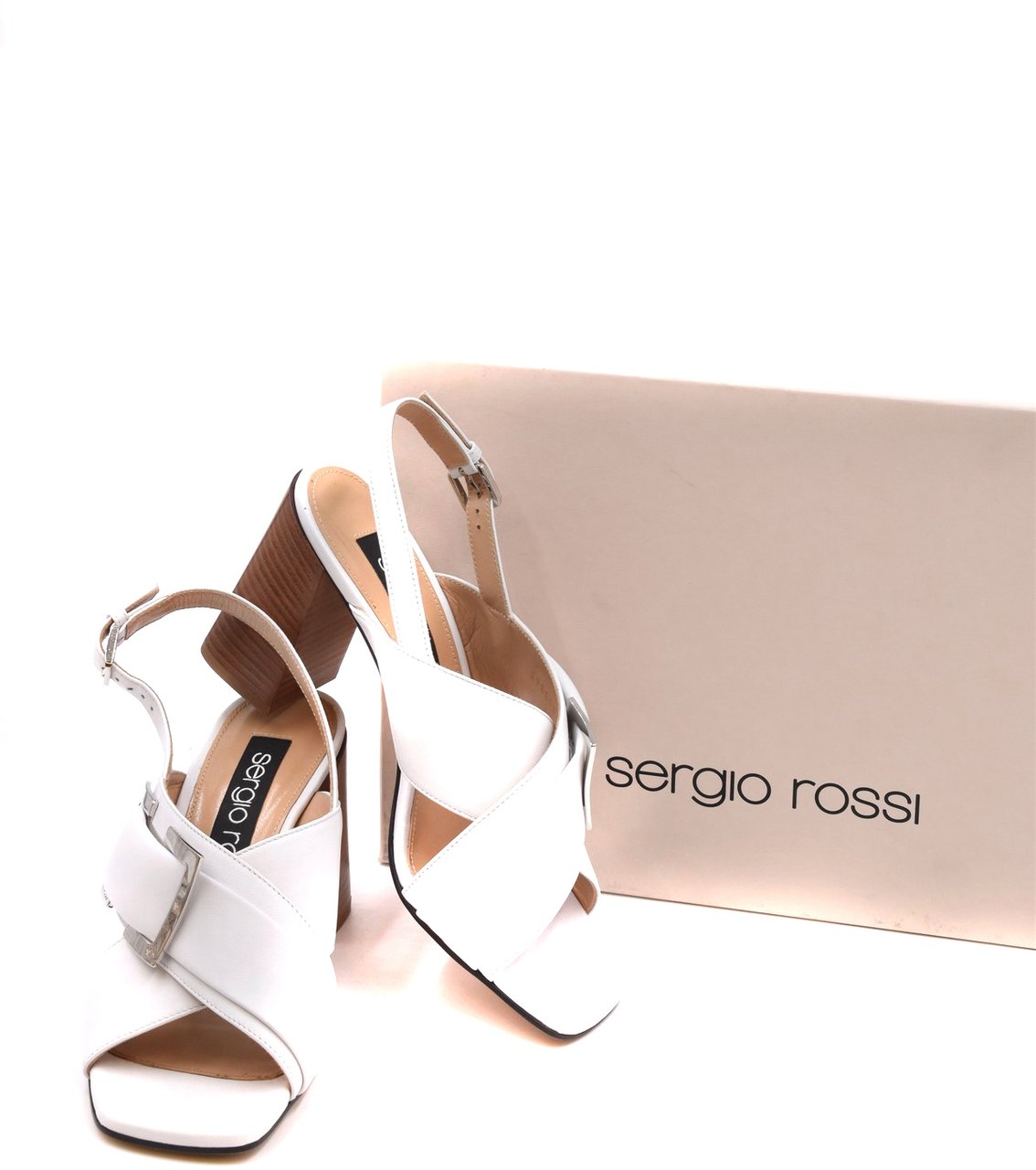 Sergio Rossi Sandals White Wit