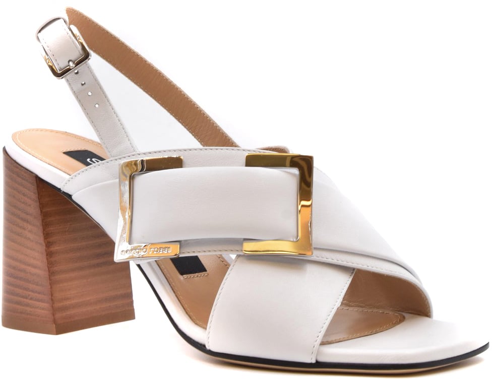 Sergio Rossi Sandals White Wit