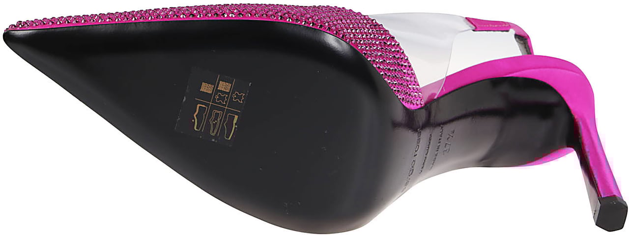 Sergio Rossi Evangelie Slingback Sandals Pink Roze