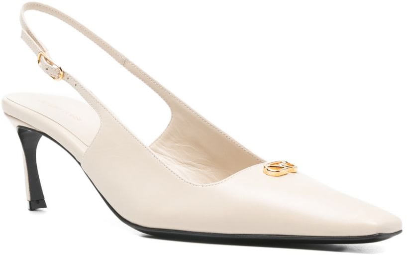 Sergio Rossi With Heel Parchment Wit