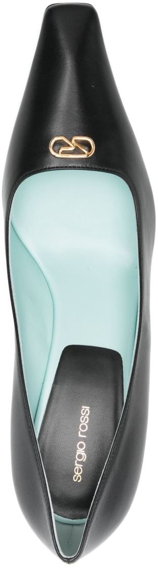 Sergio Rossi With Heel Black Zwart