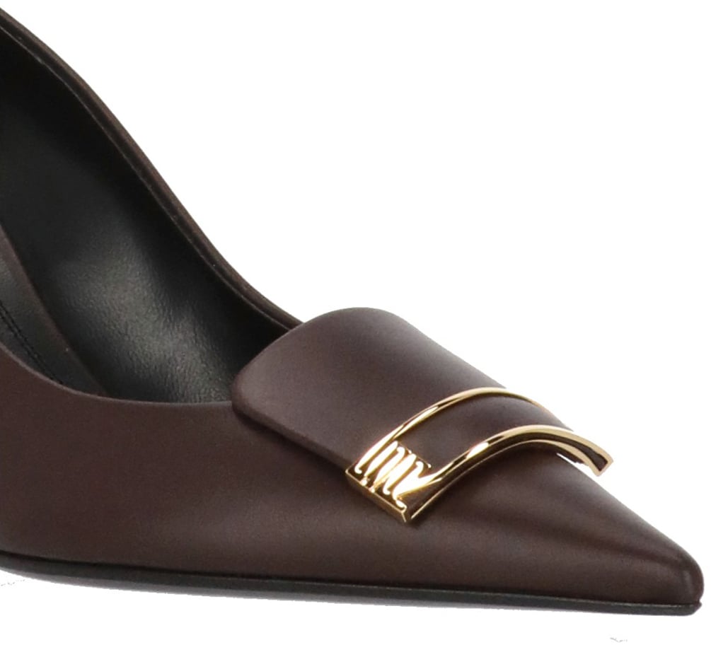 Sergio Rossi With Heel Burgundy Maroon