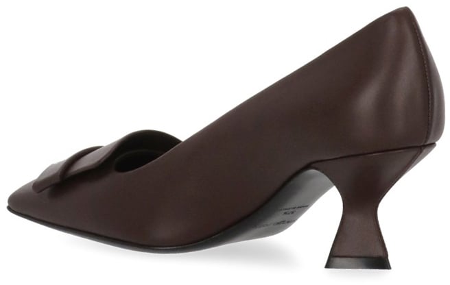 Sergio Rossi With Heel Burgundy Maroon