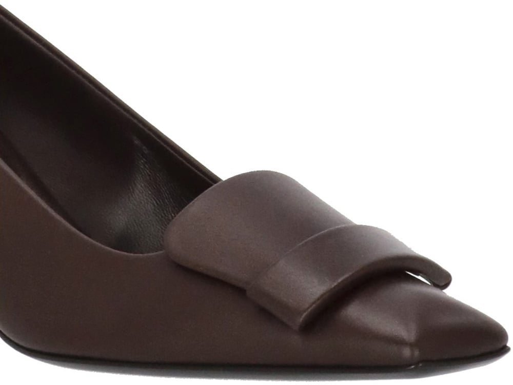 Sergio Rossi With Heel Burgundy Maroon