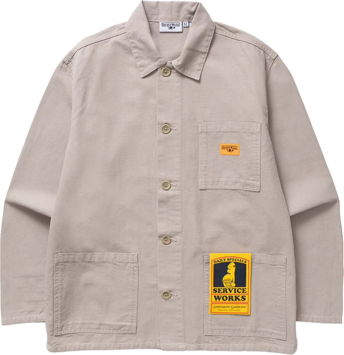 Service Works Canvas Chore Shirt Grijs Grijs