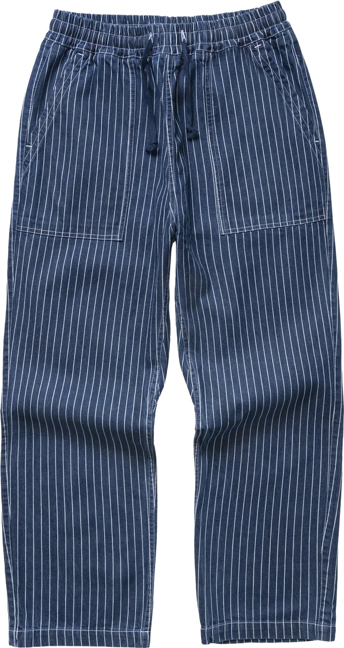 Service Works Pinstripe denim Chefs Pants Blauw Blauw