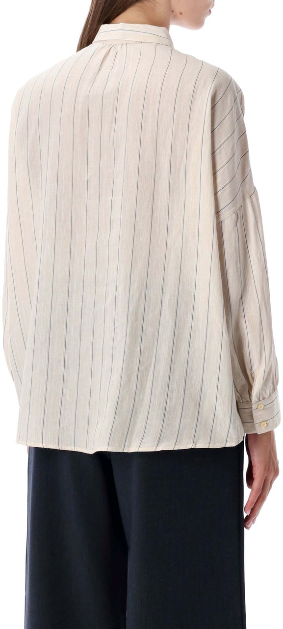 Sessùn Botan Shirt Sand Black Zwart