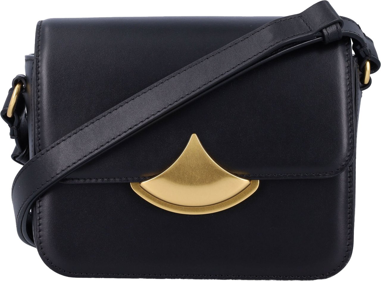 Sessùn Diviluz Mimo Small Leather Nero Zwart