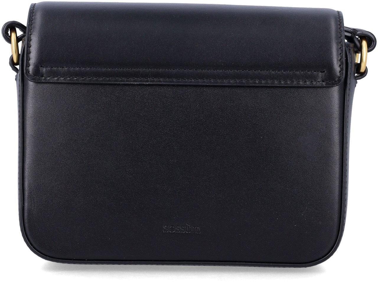 Sessùn Diviluz Mimo Small Leather Nero Zwart