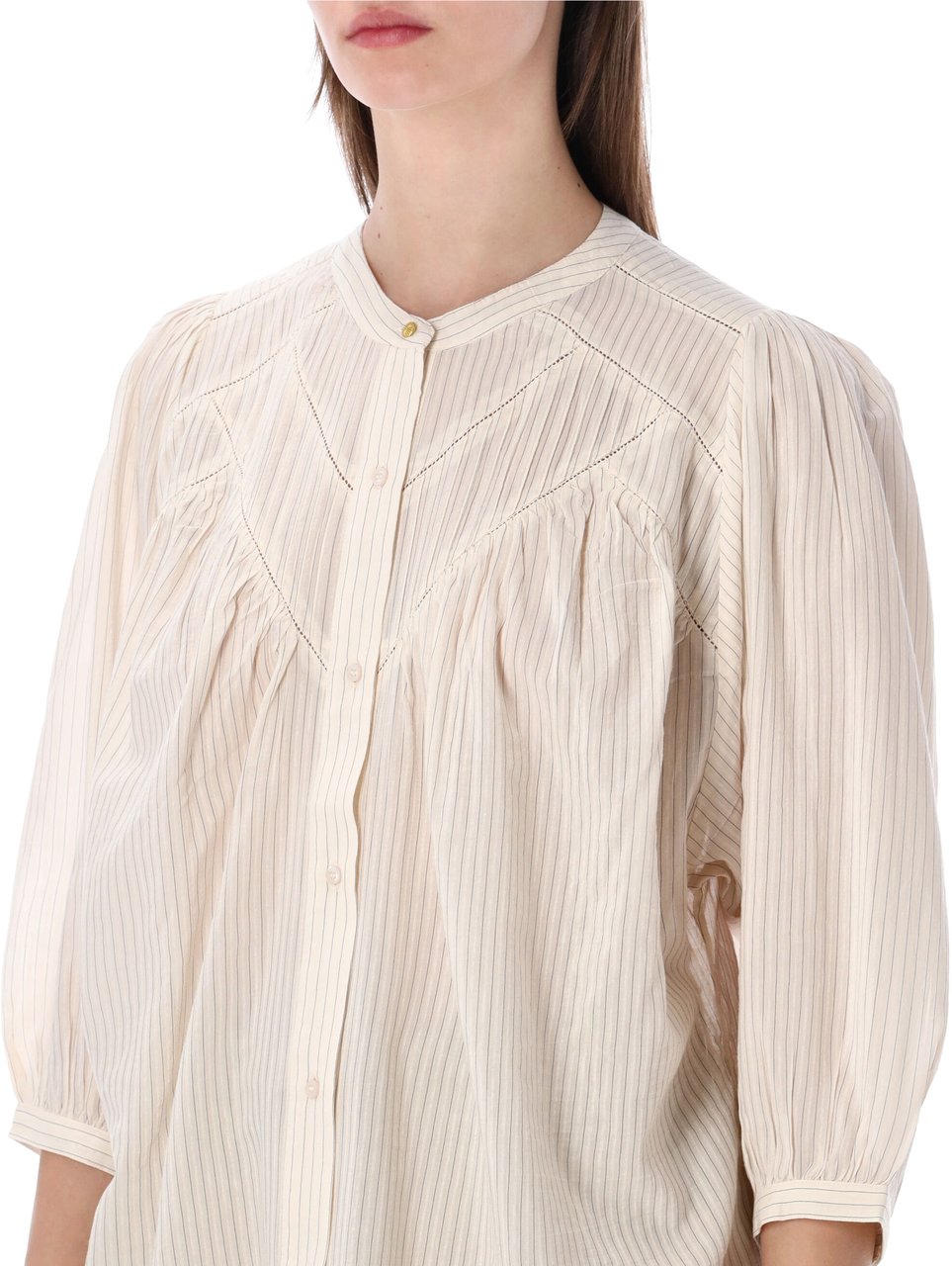 Sessùn Savy Shirt Sand Black Zwart