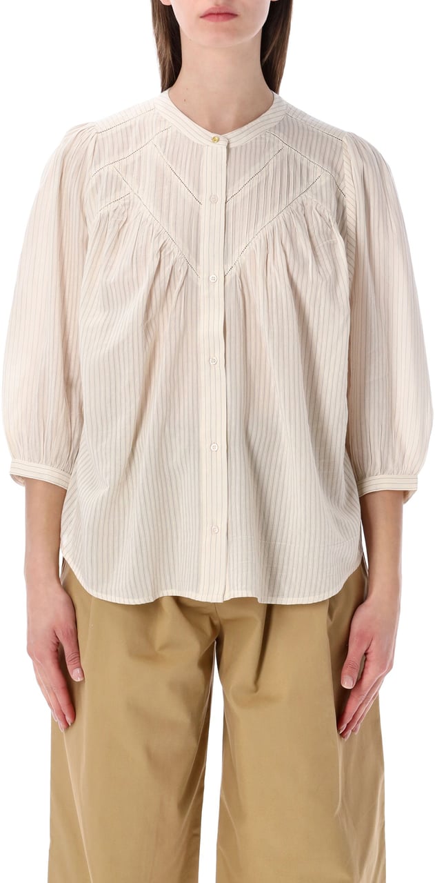 Sessùn Savy Shirt Sand Black Zwart