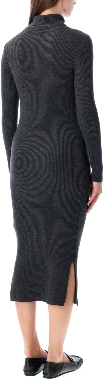 Sessùn Shimalong Knit Dress Buttoned Graffit Grey Grijs