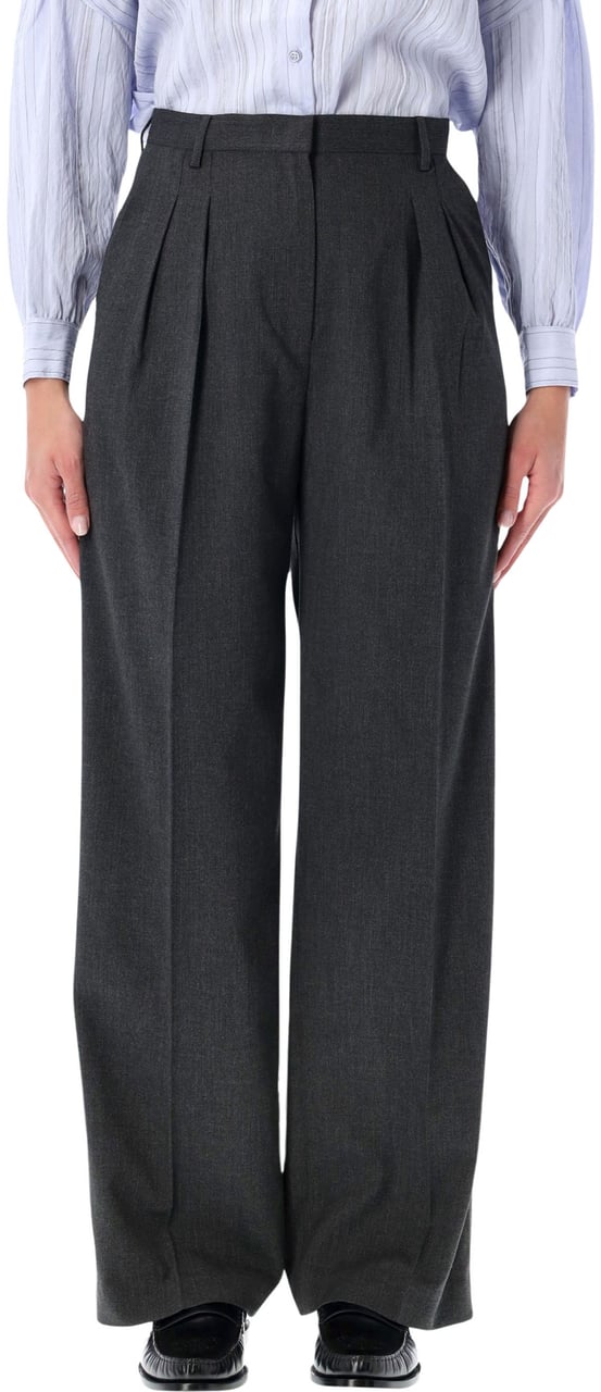 Sessùn Emilio Pleated Pant Greysand Grijs