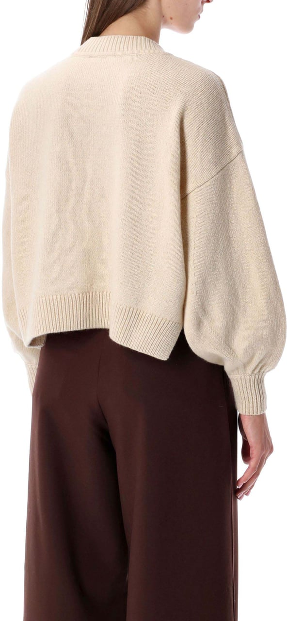 Sessùn Rossato Cardigan Fleur De Sal Neutraal