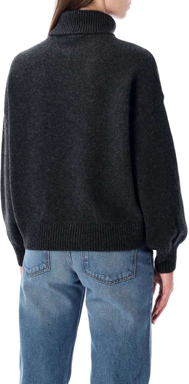 Sessùn Niko High Neck Carbonella Grey Donkergrijs